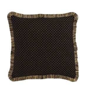 Austin Horne Collection Gustone black diamond pattern throw pillow